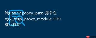 nginx 中 proxy_pass 指令在 ngx_http_proxy_module 中的核心作用