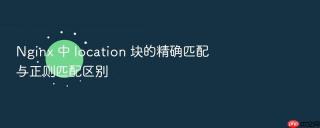 nginx 中 location 块的精确匹配与正则匹配区别