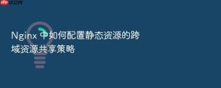 nginx 中如何配置静态资源的跨域资源共享策略