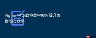 Nginx 中负载均衡中如何提升集群响应效率