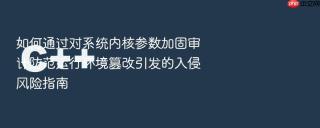 如何通过对系统内核参数加固审计防范运行环境篡改引发的入侵风险指南