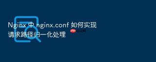 nginx 中 nginx.conf 如何实现请求路径归一化处理