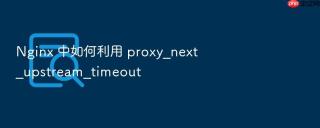 nginx 中如何利用 proxy_next_upstream_timeout