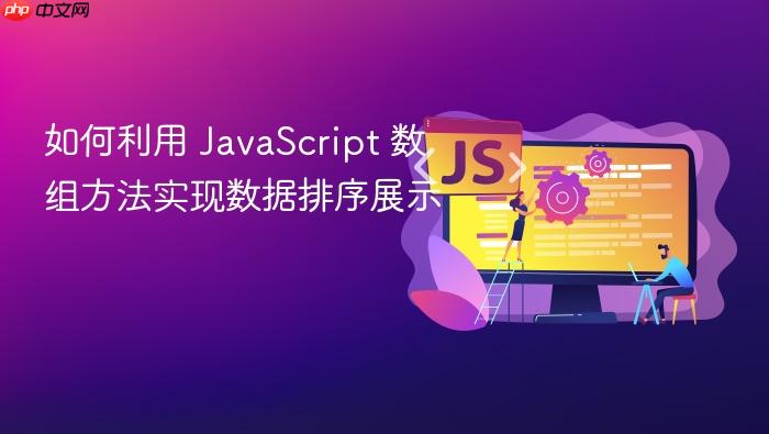 如何利用 javascript 数组方法实现数据排序展示
