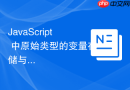 JavaScript 中原始类型的变量存储与传递