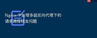 nginx 中处理多层反向代理下的请求路径转发问题