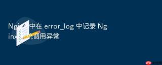 nginx 中在 error_log 中记录 nginx 系统调用异常
