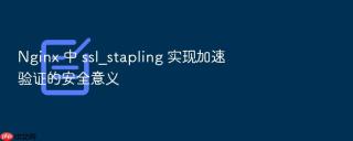 nginx 中 ssl_stapling 实现加速验证的安全意义