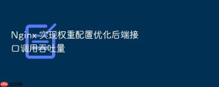 nginx 实现权重配置优化后端接口调用吞吐量