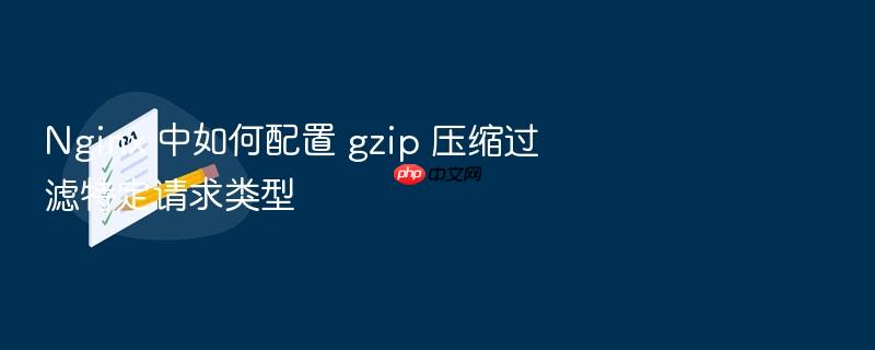 nginx 中如何配置 gzip 压缩过滤特定请求类型