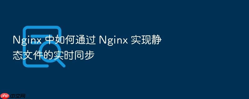 nginx 中如何通过 nginx 实现静态文件的实时同步