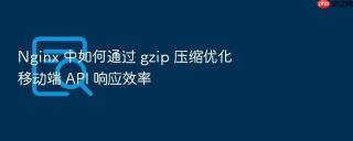 nginx 中如何通过 gzip 压缩优化移动端 api 响应效率