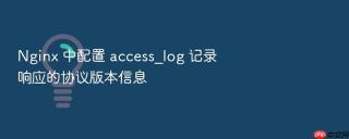 nginx 中配置 access_log 记录响应的协议版本信息