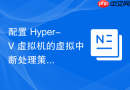 配置 Hyper-V 虚拟机的虚拟中断处理策略