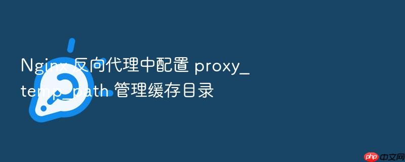 nginx 反向代理中配置 proxy_temp_path 管理缓存目录