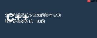 怎么利用系统安全加固脚本实现服务器集群的统一加固