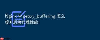 nginx 中 proxy_buffering 怎么提升后端代理性能