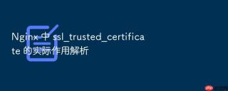Nginx 中 ssl_trusted_certificate 的实际作用解析