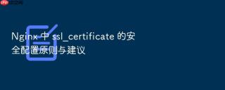 nginx 中 ssl_certificate 的安全配置原则与建议