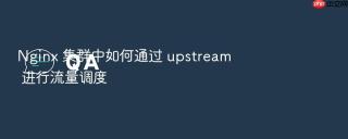 Nginx 集群中如何通过 upstream 进行流量调度