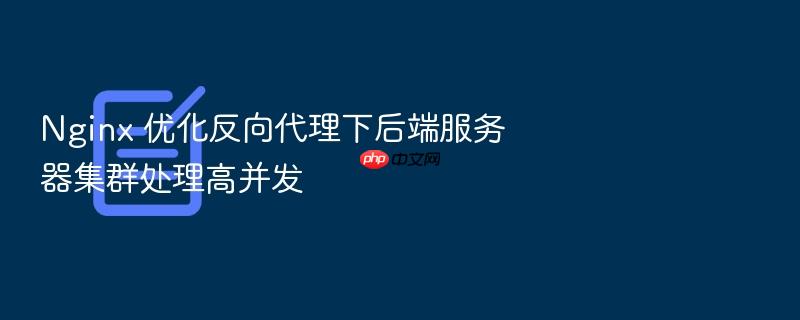 nginx 优化反向代理下后端服务器集群处理高并发