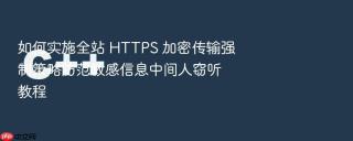 如何实施全站 https 加密传输强制策略防范敏感信息中间人窃听教程