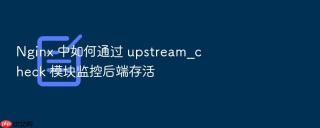 Nginx 中如何通过 upstream_check 模块监控后端存活