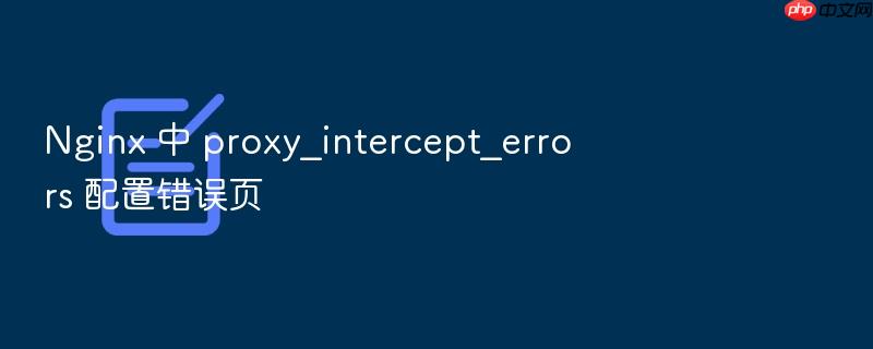 nginx 中 proxy_intercept_errors 配置错误页