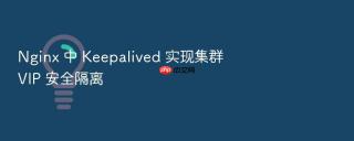 nginx 中 keepalived 实现集群 vip 安全隔离