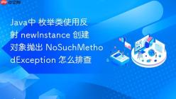 Java中 枚举类使用反射 newInstance 创建对象抛出 NoSuchMethodException 怎么排查