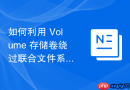 如何利用 Volume 存储卷绕过联合文件系统实现容器数据持久