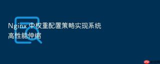 Nginx 中权重配置策略实现系统高性能伸缩