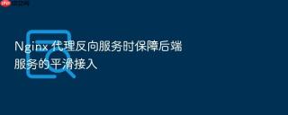 nginx 代理反向服务时保障后端服务的平滑接入
