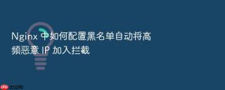 nginx 中如何配置黑名单自动将高频恶意 ip 加入拦截