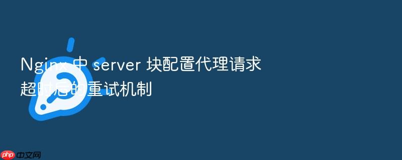 nginx 中 server 块配置代理请求超时后的重试机制