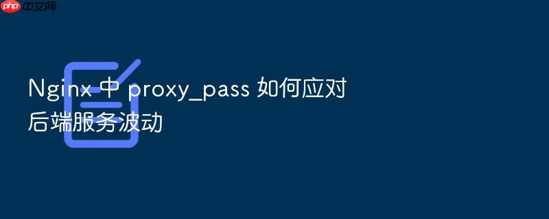 nginx 中 proxy_pass 如何应对后端服务波动