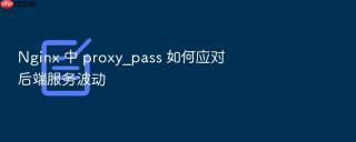 nginx 中 proxy_pass 如何应对后端服务波动