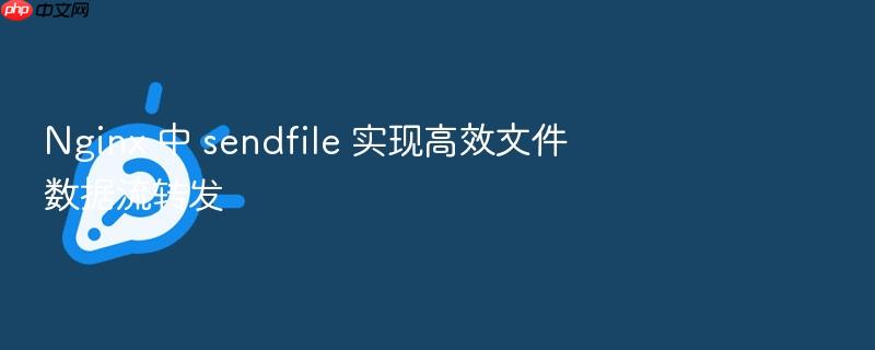 nginx 中 sendfile 实现高效文件数据流转发