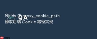 nginx 中 proxy_cookie_path 修改后端 cookie 路径实现