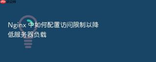 nginx 中如何配置访问限制以降低服务器负载