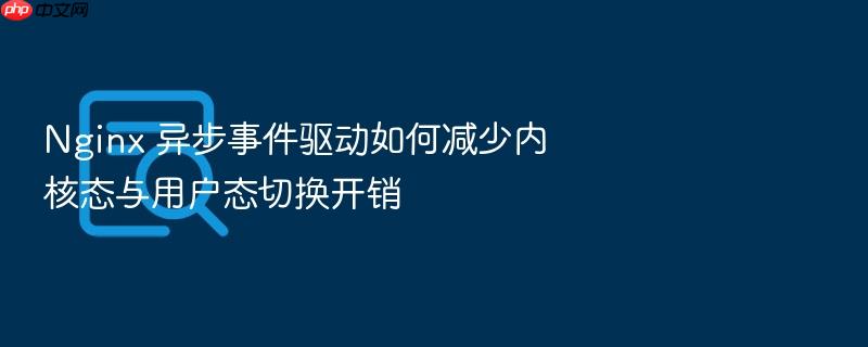 nginx 异步事件驱动如何减少内核态与用户态切换开销