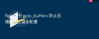 Nginx 中 gzip_buffers 防止压缩缓冲区溢出配置
