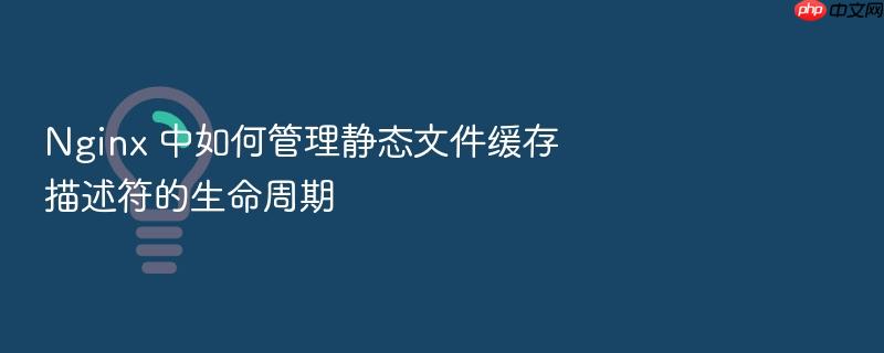 nginx 中如何管理静态文件缓存描述符的生命周期