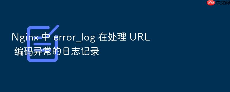 nginx 中 error_log 在处理 url 编码异常的日志记录