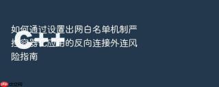 如何通过设置出网白名单机制严控容器化应用的反向连接外连风险指南