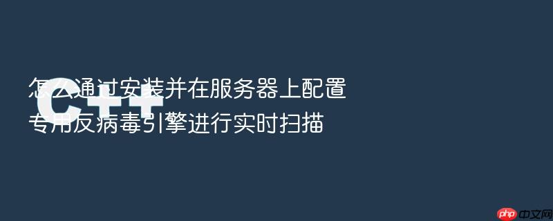 怎么通过安装并在服务器上配置专用反病毒引擎进行实时扫描
