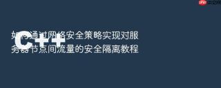 如何通过网络安全策略实现对服务器节点间流量的安全隔离教程