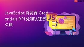 javascript 浏览器 credentials api 处理认证怎么做
