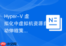 Hyper-V 虚拟化中虚拟机资源自动伸缩策略