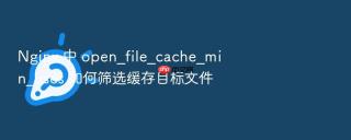 nginx 中 open_file_cache_min_uses 如何筛选缓存目标文件